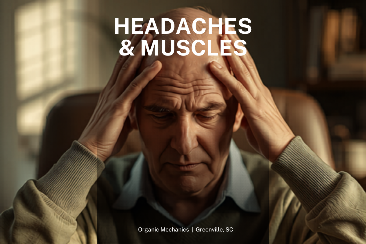 Headaches and muscle connection neuromuscular therapy Organic Mechanics Greenville SC